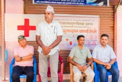 हेटौंडामा ३८ जनाले गरे रक्तदान 
